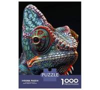 Adults Puzzles 1000 Piece Jigsaws Chameleon Puzzles for Adults Family Games Home Decoration for Is Ideal As A Gift 52x38cm/1000pcs