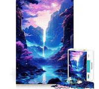 Adults Puzzles 1000 Piece Jigsaws Cherry Dreams Neon Peaks Fine Cut Design Smart Mind Activity Peace Time Play Xmas Art Display (50x75cm)