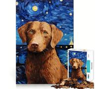 Adults Puzzles 1000 Piece Jigsaws Chesapeake Bay Retriever Fine Cut Design Smart Mind Activity Peace Time Play Xmas Art Display (50x75cm)