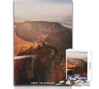 Adults Puzzles 1000 Piece Jigsaws Christ The Redeemer Toys Educational Games Difficult Hard Gift Birthday Size 38x52cm