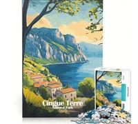 Adults Puzzles 1000 Piece Jigsaws Cinque Terre National Park, Educational Games, Challenging To Complete, Unique Birthday And Gifts 50x75cm