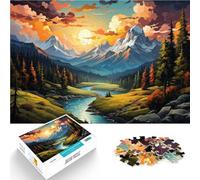 Adults Puzzles 1000 Piece Jigsaws Colorful Tatra Mountains For Family Fun 26x38cm with Matching Poster and Trivia Sheet for ages 14+