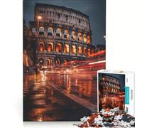 Adults Puzzles 1000 Piece Jigsaws Colosseum Rome Italy, Educational Games, Challenging To Complete, Unique Birthday And Gifts 38x26cm