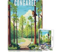 Adults Puzzles 1000 Piece Jigsaws Congaree National Park Toys Educational Games Difficult Hard Gift Birthday Size 38x52cm
