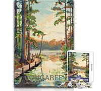 Adults Puzzles 1000 Piece Jigsaws Congaree National Park Toys Educational Games Difficult Hard Gift Birthday Size 50x75cm