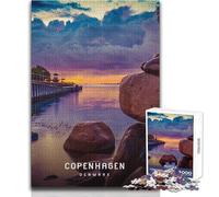 Adults Puzzles 1000 Piece Jigsaws Copenhagen Toys Educational Games Difficult Hard Gift Birthday Size 50x75cm