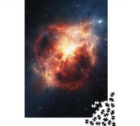 Adults Puzzles 1000 Piece Jigsaws Cosmic Fireworks Exploring Nebulae's Beauty Puzzle for Adults Fun Games Staycation Kill Time Parent-child Interaction 52x38cm/1000pcs