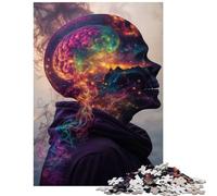 Adults Puzzles 1000 Piece Jigsaws Cosmic Mind Explosion for Birthday, Chrismas Enhance Memory Family Game Suitable for Ages 14 And Up (38x52cm)