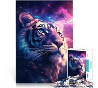 Adults Puzzles 1000 Piece Jigsaws cosmic nebula tiger For Family Fun 26x38cm Artists Collection Fine Art for for teenager Age 14 and Up