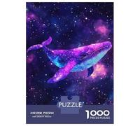 Adults Puzzles 1000 Piece Jigsaws Cosmic Whale in Starry Galaxy Puzzles for Adults Family Games Home Decoration for Is Ideal As A Gift 70x50cm/1000pcs