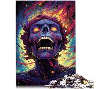 Adults Puzzles 1000 Piece Jigsaws Crazy colorful demon For Family Fun 26x38cm Enhance love between couples for and teenager Age 14 Years Up