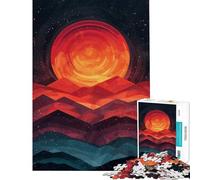 Adults Puzzles 1000 Piece Jigsaws Crimson Orbit Jigsaw Brain Teaser Game For Family Fun Unique Gifts for Birthday And Christmas (Size 38x26cm)