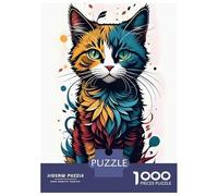 Adults Puzzles 1000 Piece Jigsaws Crossbreed Cat Jigsaws for Adults Toy Wall Decor Difficult Challenge Difficult And Challenge 38x26cm/1000pcs
