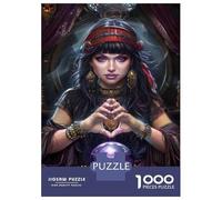 Adults Puzzles 1000 Piece Jigsaws Crystal Ball Fortune Telling Adult Jigsaw Puzzle Brain Teaser Game Stress Reliever for Is Ideal As A Gift 52x38cm/1000pcs