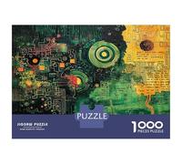 Adults Puzzles 1000 Piece Jigsaws Cybernetic Circuit Board Art Jigsaws for Adults Toy Wall Decor Difficult Challenge Difficult And Challenge 38x26cm/1000pcs