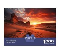 Adults Puzzles 1000 Piece Jigsaws Desert Sunset Landscape Adult Jigsaw Brain Teaser Game But Fun And Humorous for Is Ideal As A Gift 38x26cm/1000pcs