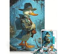 Adults Puzzles 1000 Piece Jigsaws Detective Duck, Toy Wall Decor, But Fun And Humorous, Unique Birthday And Xmas Gifts 50x75cm