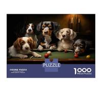 Adults Puzzles 1000 Piece Jigsaws Dogs Playing Pool Jigsaws for Adults Toy Wall Decor Difficult Challenge Difficult And Challenge 70x50cm/1000pcs