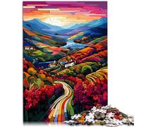Adults Puzzles 1000 Piece Jigsaws Douro Valley Intellectual Game 26x38cm deal as gifts for the whole family for teenager Age 14+