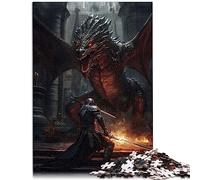 Adults Puzzles 1000 Piece Jigsaws Dragon Dungeon Boss Recycled Cardboard for Adults and Kids Age 12 Years Up Puzzle 10.27x14.96inch