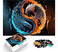 Adults Puzzles 1000 Piece Jigsaws Dragon Yin Yang lustige Spiele für die ganze Familie Geburtstagsgeschenk52x38cm