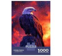 Adults Puzzles 1000 Piece Jigsaws Eagle Majesty in Flames Jigsaw for Adults Brain Teaser Game But Fun And Humorous Difficult And Challenge 70x50cm/1000pcs