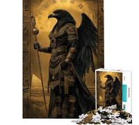 Adults Puzzles 1000 Piece Jigsaws Egyptian God Horus Puzzles for Adults Anti-Stress Toys Improve Memory for Is Ideal As A Gifts (Size 50x75cm)
