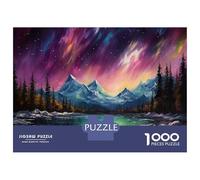 Adults Puzzles 1000 Piece Jigsaws Enchanted Aurora Landscape Adult Jigsaw Brain Teaser Game But Fun And Humorous for Is Ideal As A Gift 70x50cm/1000pcs