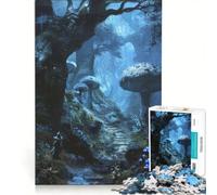 Adults Puzzles 1000 Piece Jigsaws Enchanted Forest Path, Relaxing Games, Family Activities, Artists' Collection, Fine Arts 50x75cm
