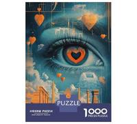 Adults Puzzles 1000 Piece Jigsaws Eye of Ancient Egypt Adult Jigsaw Puzzle Brain Teaser Game Stress Reliever for Is Ideal As A Gift 52x38cm/1000pcs