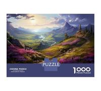 Adults Puzzles 1000 Piece Jigsaws Fantasy Landscape with River And Mountains Jigsaws for Adults Toy Wall Decor Difficult Challenge Difficult And Challenge 70x50cm/1000pcs