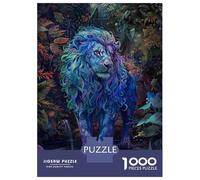 Adults Puzzles 1000 Piece Jigsaws Fantasy Lion Art Print Puzzle for Adults Relax Games Presents for Women for Is Ideal As A Gift 38x26cm/1000pcs