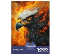 Adults Puzzles 1000 Piece Jigsaws Flaming Eagle Majesty -2 Puzzle for Adults Relaxing Games Enhance Memory Unique Gifts for Birthday And Christmas 70x50cm/1000pcs