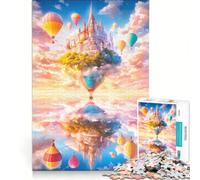 Adults Puzzles 1000 Piece Jigsaws Floating Castle in The Clouds, Toy Wall Decor, But Fun And Humorous, Unique Birthday And Xmas Gifts 38x52cm