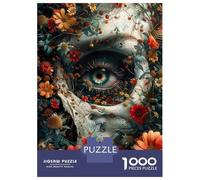Adults Puzzles 1000 Piece Jigsaws Floral Skeleton Skull Puzzle for Adults Relaxing Games Enhance Memory Unique Gifts for Birthday And Christmas 70x50cm/1000pcs