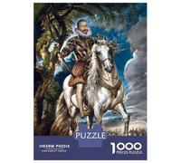 Adults Puzzles 1000 Piece Jigsaws Francisco Gomez Portrait Puzzle for Adults Toy Wall Decor Presents for Women Unique Gifts for Birthday And Christmas 52x38cm/1000pcs
