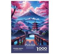 Adults Puzzles 1000 Piece Jigsaws Fuji Mountain Beautiful Puzzle for Adults Relaxing Games Enhance Memory Unique Gifts for Birthday And Christmas 52x38cm/1000pcs