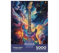 Adults Puzzles 1000 Piece Jigsaws Galactic Guitar Art Puzzle for Adults Relaxing Games Enhance Memory Unique Gifts for Birthday And Christmas 70x50cm/1000pcs