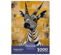Adults Puzzles 1000 Piece Jigsaws Giraffe Wall Art Print-3 Adult Jigsaw Puzzle Brain Teaser Game Stress Reliever for Is Ideal As A Gift 52x38cm/1000pcs
