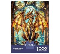 Adults Puzzles 1000 Piece Jigsaws Gold Cathedral Dragon Jigsaw for Adults Brain Teaser Game But Fun And Humorous Difficult And Challenge 70x50cm/1000pcs
