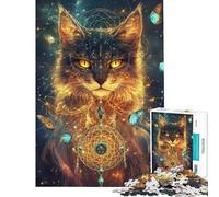 Adults Puzzles 1000 Piece Jigsaws Golden Feline Cosmos Jigsaw Puzzles 1000 Practical Game Great Gifts And Toys Staycation Kill Time (Size 38x52cm)