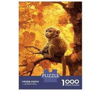 Adults Puzzles 1000 Piece Jigsaws Golden Monkey in Autumn Tree Jigsaw for Adults Brain Teaser Game But Fun And Humorous Difficult And Challenge 52x38cm/1000pcs