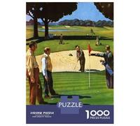 Adults Puzzles 1000 Piece Jigsaws Golf Jigsaw for Adults Brain Teaser Game But Fun And Humorous Difficult And Challenge 70x50cm/1000pcs