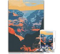 Adults Puzzles 1000 Piece Jigsaws Grand Canyon Scenery Art Toys Educational Games Difficult Hard Gift Birthday Size 38x52cm