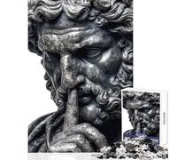 Adults Puzzles 1000 Piece Jigsaws Greek Hush Statue Hands-on Game Home Decoration Educational Toy Birthday And Unique Gifts (38x52cm)