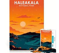 Adults Puzzles 1000 Piece Jigsaws Haleakala National Park Neat Fit Decor Logic Skill Play Casual Fun Time Birthday Game Gift (50x75cm)
