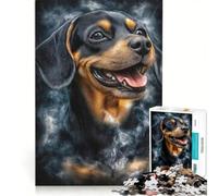 Adults Puzzles 1000 Piece Jigsaws Happy Beagle Portrait, Educational Games, Challenging To Complete, Unique Birthday And Gifts 50X75CM