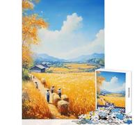 Adults Puzzles 1000 Piece Jigsaws Harvest in The Fields Jigsaw Puzzles 1000 Practical Game Great Gifts And Toys Staycation Kill Time (38x52cm)