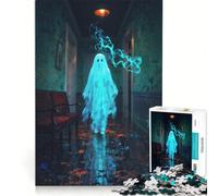 Adults Puzzles 1000 Piece Jigsaws Haunted Hallway, Educational Games, Challenging To Complete, Unique Birthday And Gifts 38X52CM