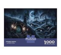 Adults Puzzles 1000 Piece Jigsaws Hobbit Hole Night Scene Jigsaws for Adults Toy Wall Decor Difficult Challenge Difficult And Challenge 38x26cm/1000pcs